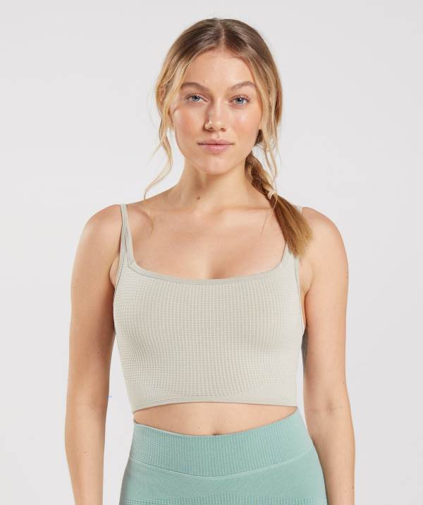 Damske Športové Podprsenky Gymshark Pause Seamless Bralette Siva | YP7460815